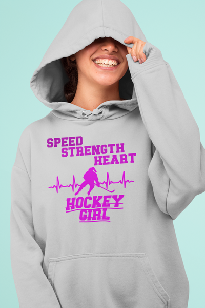 Heart of a Hockey Girl |  Girls Hockey Hoodie