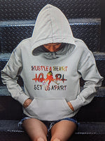 Gurl Power Hustle and Heart Womens Hockey Hoodie